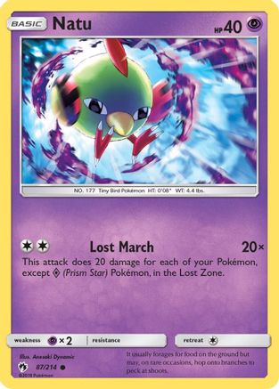 Natu 087/214 - SM  Lost Thunder