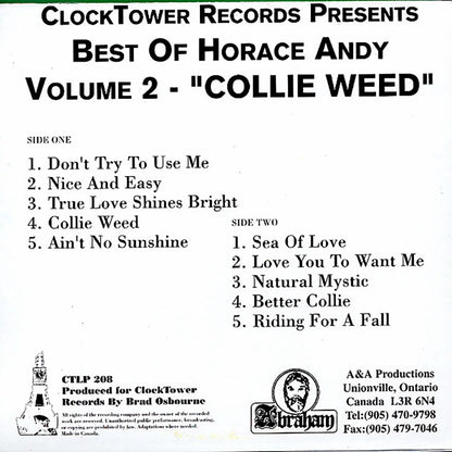 Horace Andy - Best Of Volume 2: Collie Weed [New Vinyl LP]