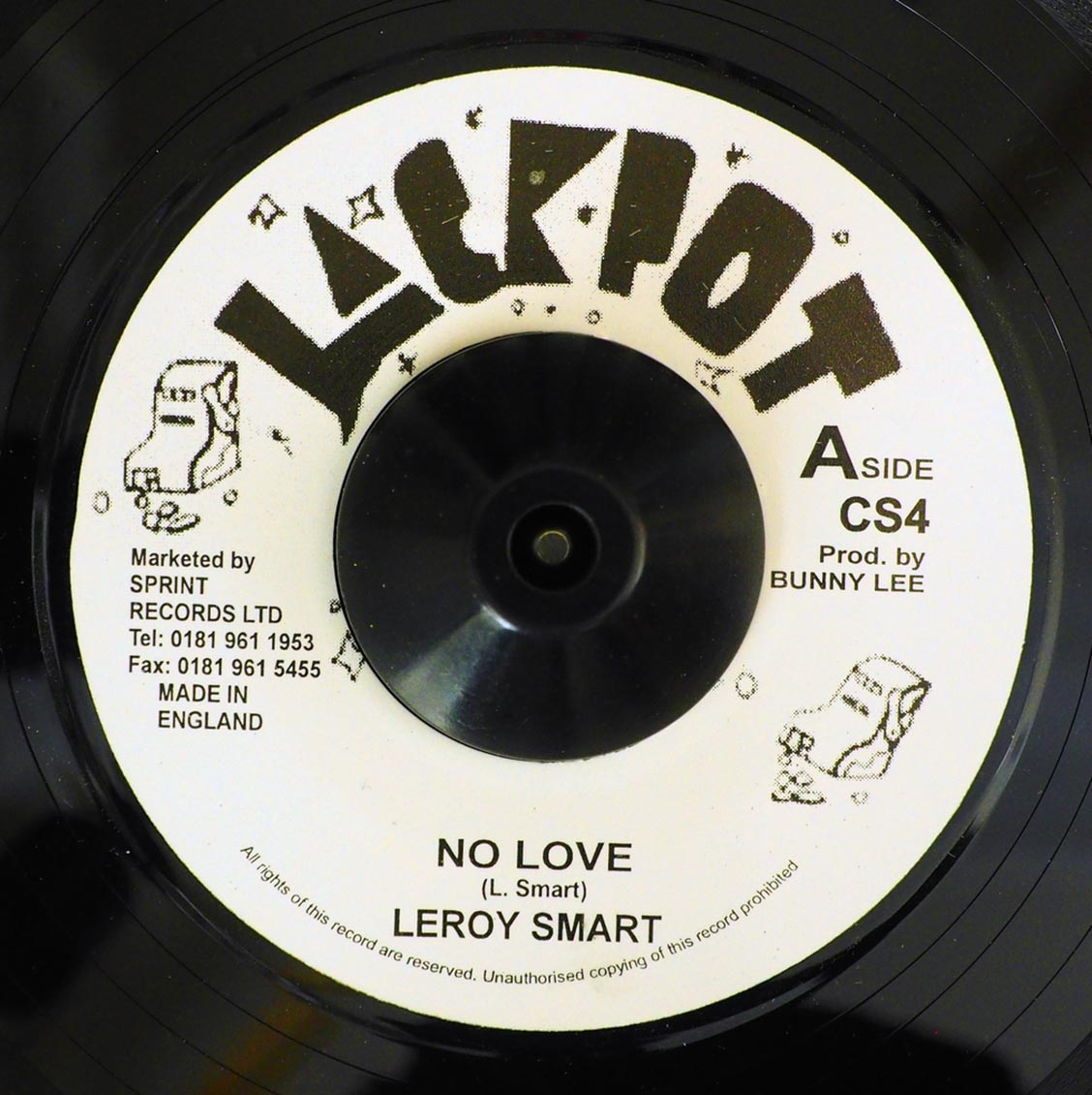 Leroy Smart - No Love  /  Version (rhythm: "Horace Andy - Zion Gate") [New Vinyl 7"]