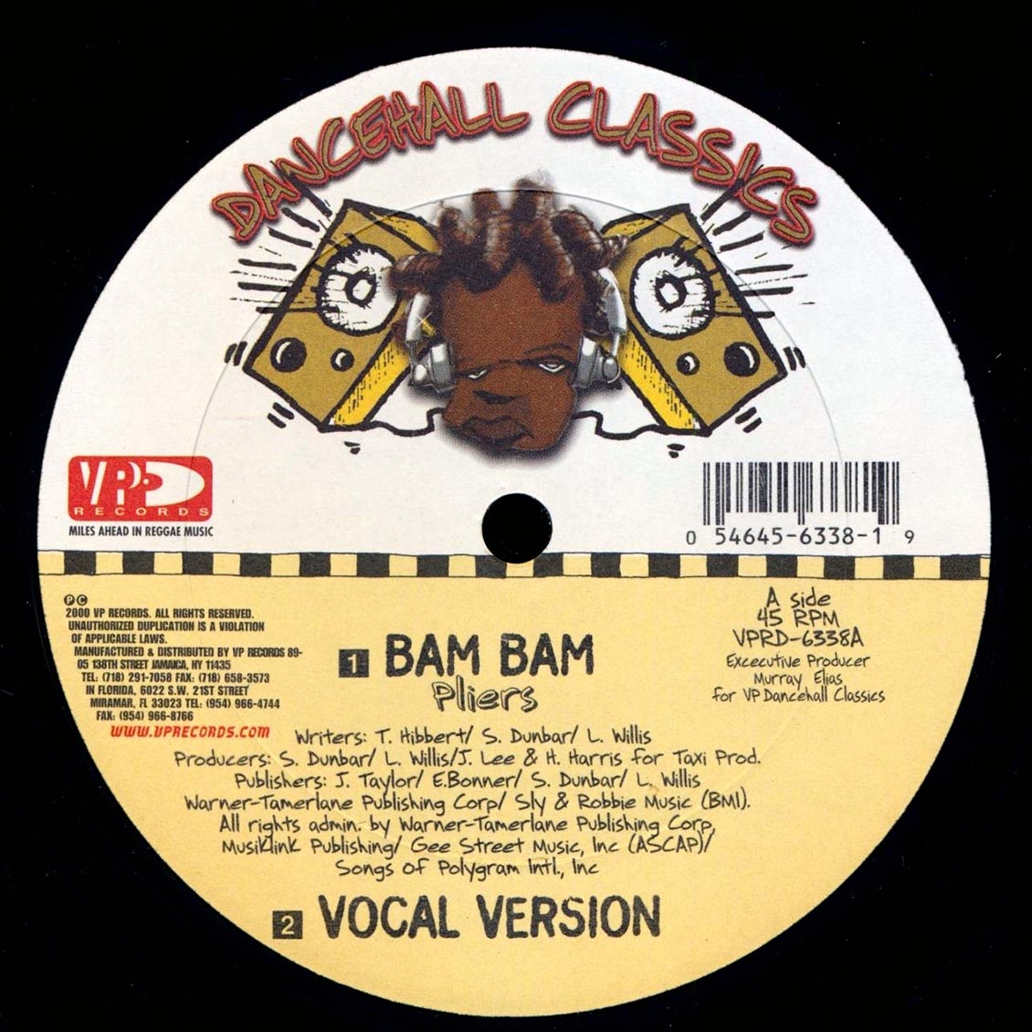 Pliers - Bam Bam  /  Nardo Ranks - Them A Bleach (rhythm: "Murder She Wrote/Bam Bam") [New Vinyl Record 12" Single]