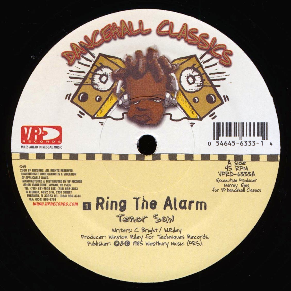 Tenor Saw - Ring The Alarm  /  Nardo Ranks - Skin Out; Stalag Version (rhythm: "Stalag") [New Vinyl Record 12" Single]
