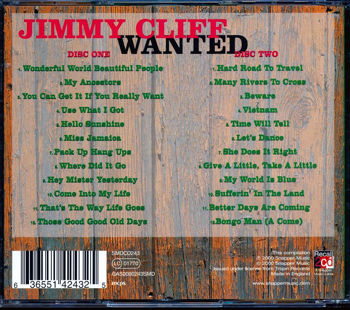 Jimmy Cliff - Wanted (24 tracks) (2xCD) [New CD]
