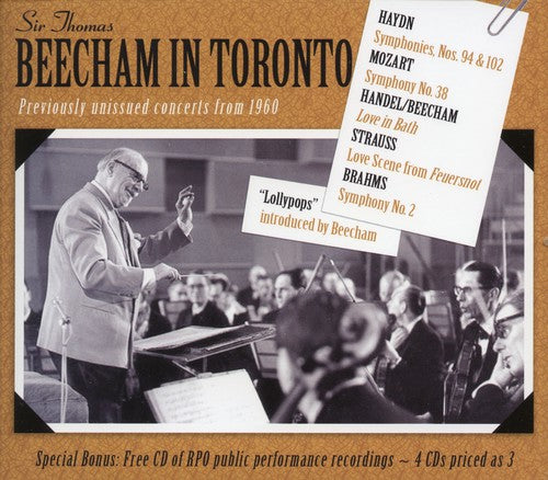 SIR THOMAS BEECHAM - Beecham in Toronto [4 CD]