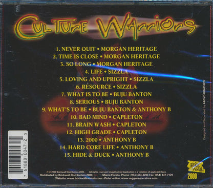 Sizzla, Capleton, Morgan Heritage, Buju Banton - Culture Warriors [New CD]
