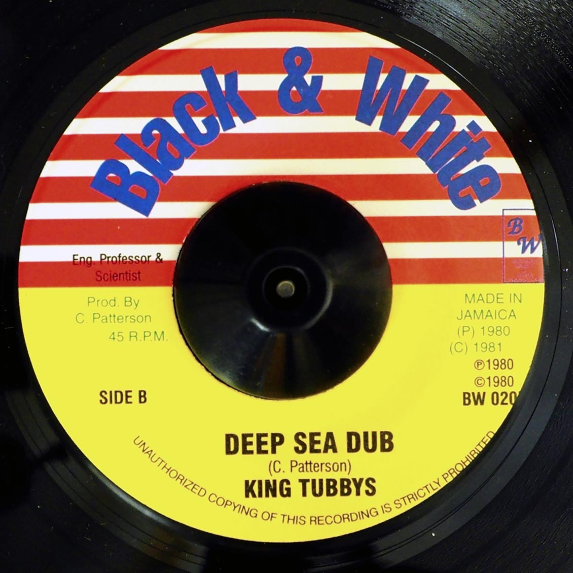 Sugar Minott - Mr. Fisher Man  /  King Tubby - Deep Sea Dub [New Vinyl 7"]