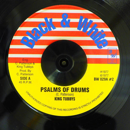 King Tubby - Psalms Of Drums  /  Disc Jockey Skank (rhythm: "Mikey Dread - Love The Dread") [New Vinyl 7"]