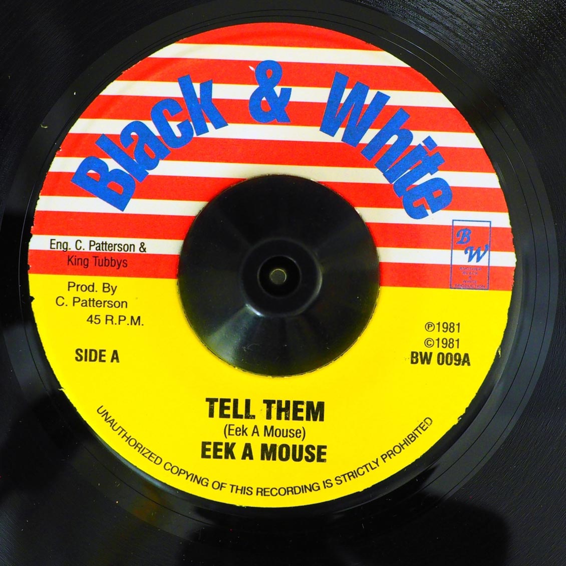Eek A Mouse - Tell Them  /  King Tubby - Tall Man Dub [New] [New Vinyl 7"]