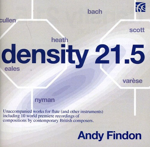 Findon / Scott / Verses / Nyman / Cullen - Density 21.5: Unaccompanied Works for Flute [CD]