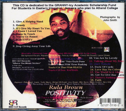Rula Brown - Positivity [New CD]