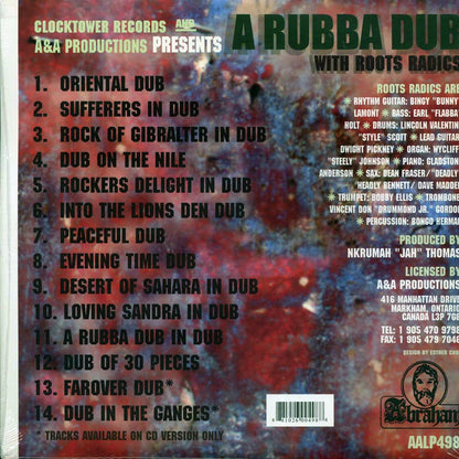 The Roots Radics - A Rubba Dub [New Vinyl LP]