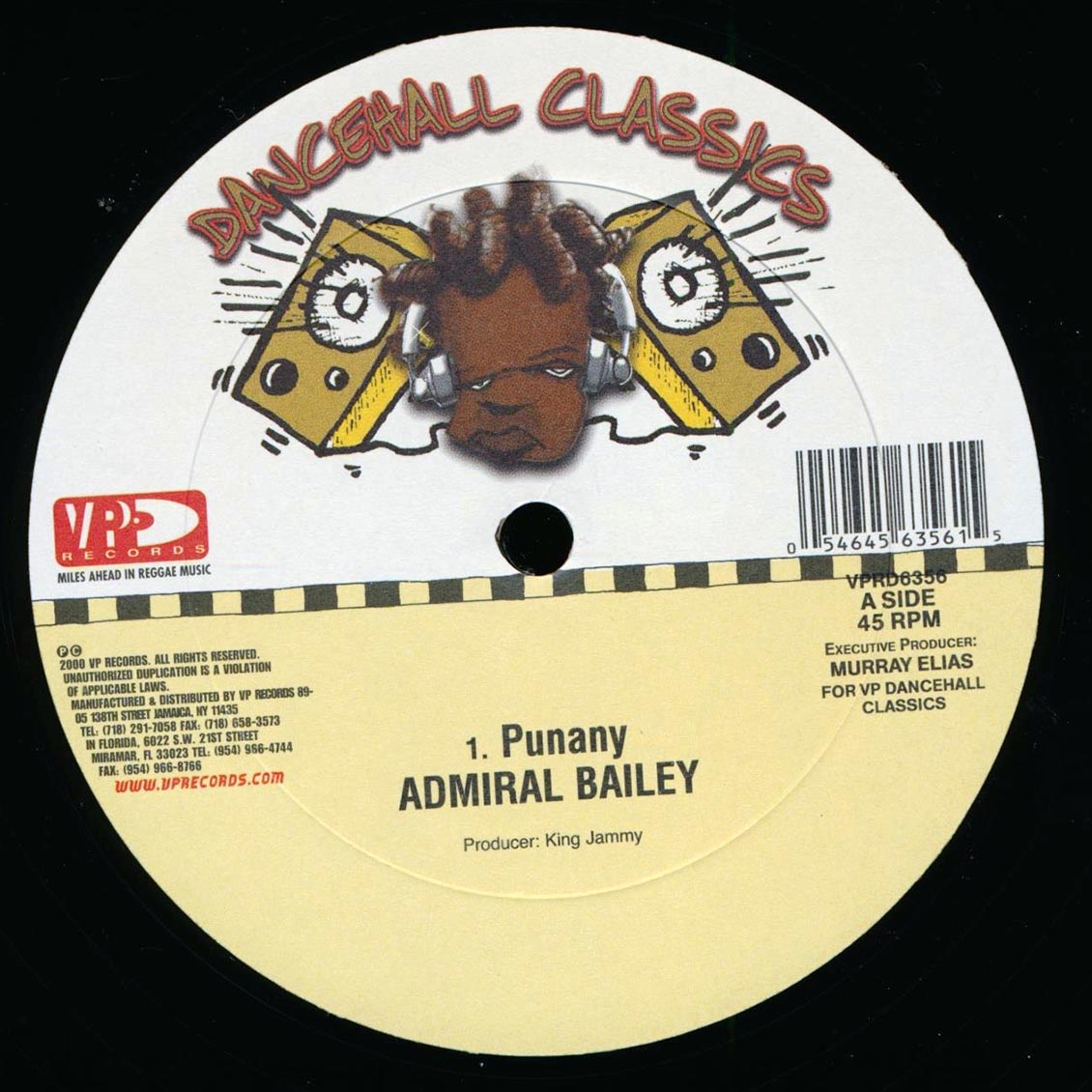 Admiral Bailey - Punanny  /  Risto Benjie - Gimme The Money (rhythm: "Punanny") [New Vinyl Record 12" Single]