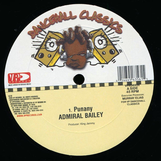 Admiral Bailey - Punanny  /  Risto Benjie - Gimme The Money (rhythm: "Punanny") [New Vinyl Record 12" Single]