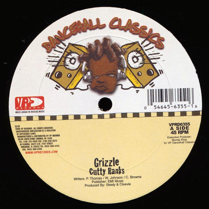 Cutty Ranks - Grizzle  /  Cocoa Tea - Sonia (rhythm: "Punanny") [New Vinyl Record 12" Single]