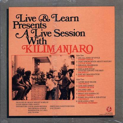 Danny Dread, Sammy Dread, Jim Kelly, Shadow Man, Johnny Black, Etc. - A Live Session With Kilimanjaro [New Vinyl Record LP]