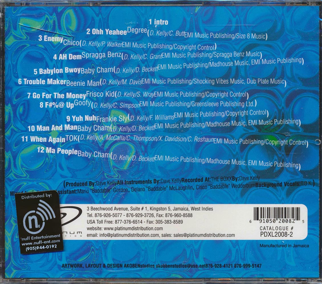 Beenie Man, TOK, Baby Cham, Etc. - Bounce Rhythm Megamix (rhythm: "Bounce") [New CD]