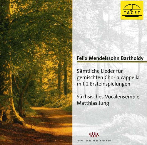 Mendelssohn / Sachsisches Vocalensemble - Songs for a Capella Choir Music CD