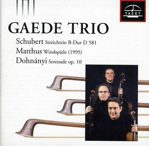 Schubert / Gaede Trio - Gaede Trio Plays Schubert [CD]