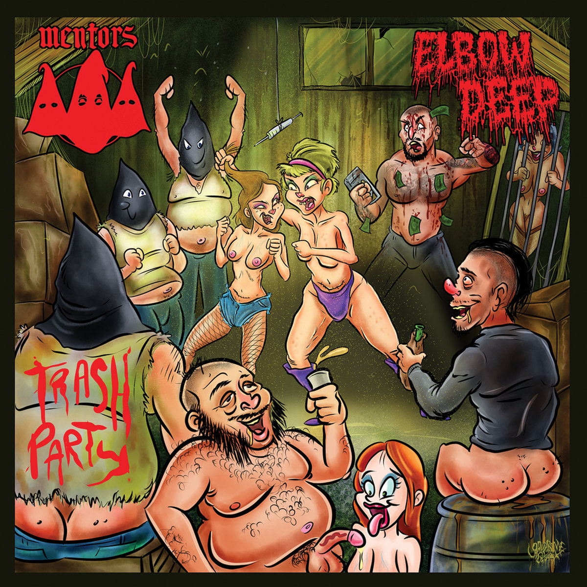 ELBOW DEEP / MENTORS - Trash Party "Split" Album CD [New]