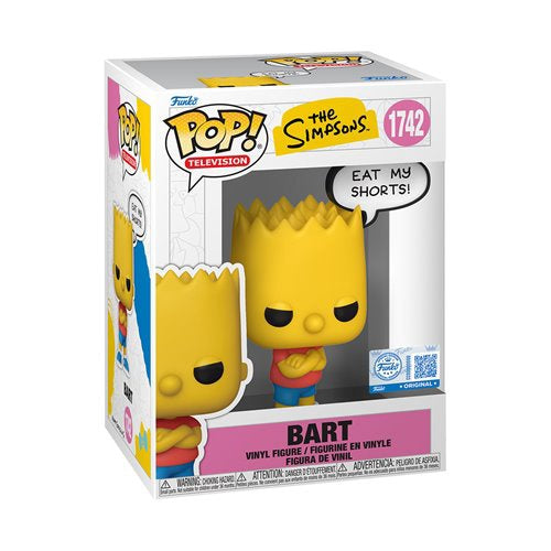 The Simpsons Bart Pop Saying Funko Pop Vinyl Figure 1742   Specialty Series
