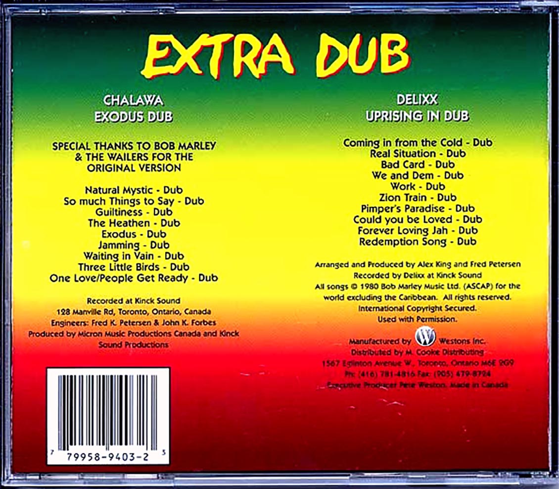Chalawa - Exodus Dub (Bob Marley 'Exodus' Album In Dub) + Delixx 'Uprising In Dub' (2 LPs On 1 CD) (2 albums on 1 CD) [New CD]