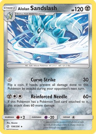 Alolan Sandslash 138/236 - SM  Cosmic Eclipse