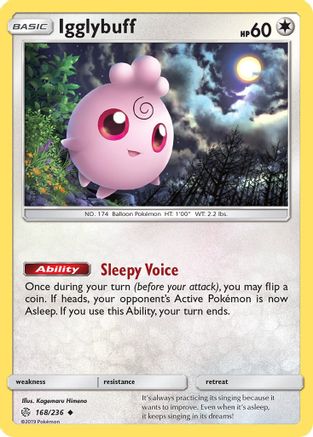 Igglybuff 168/236 - SM  Cosmic Eclipse