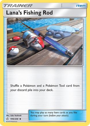 Lana's Fishing Rod 195/236 - SM  Cosmic Eclipse