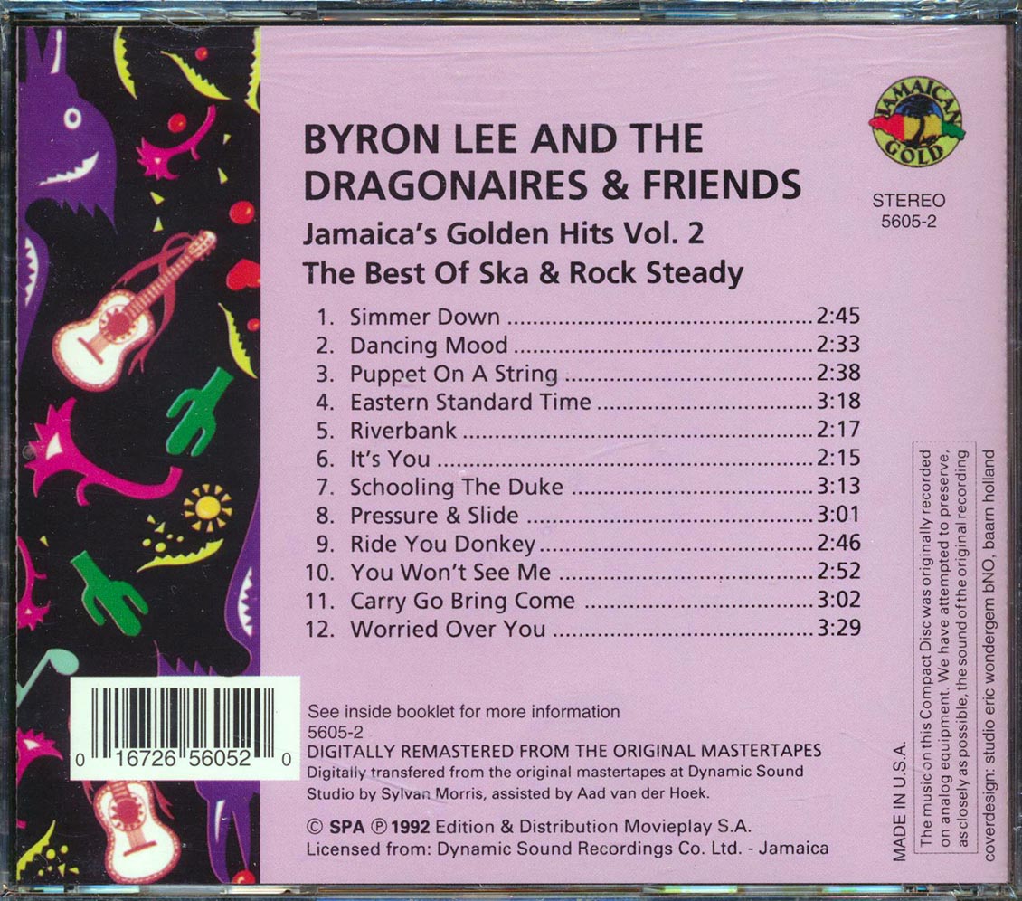 Byron Lee & The Dragonaires - Golden Hits 2: Ska & Rock Steady [New CD]