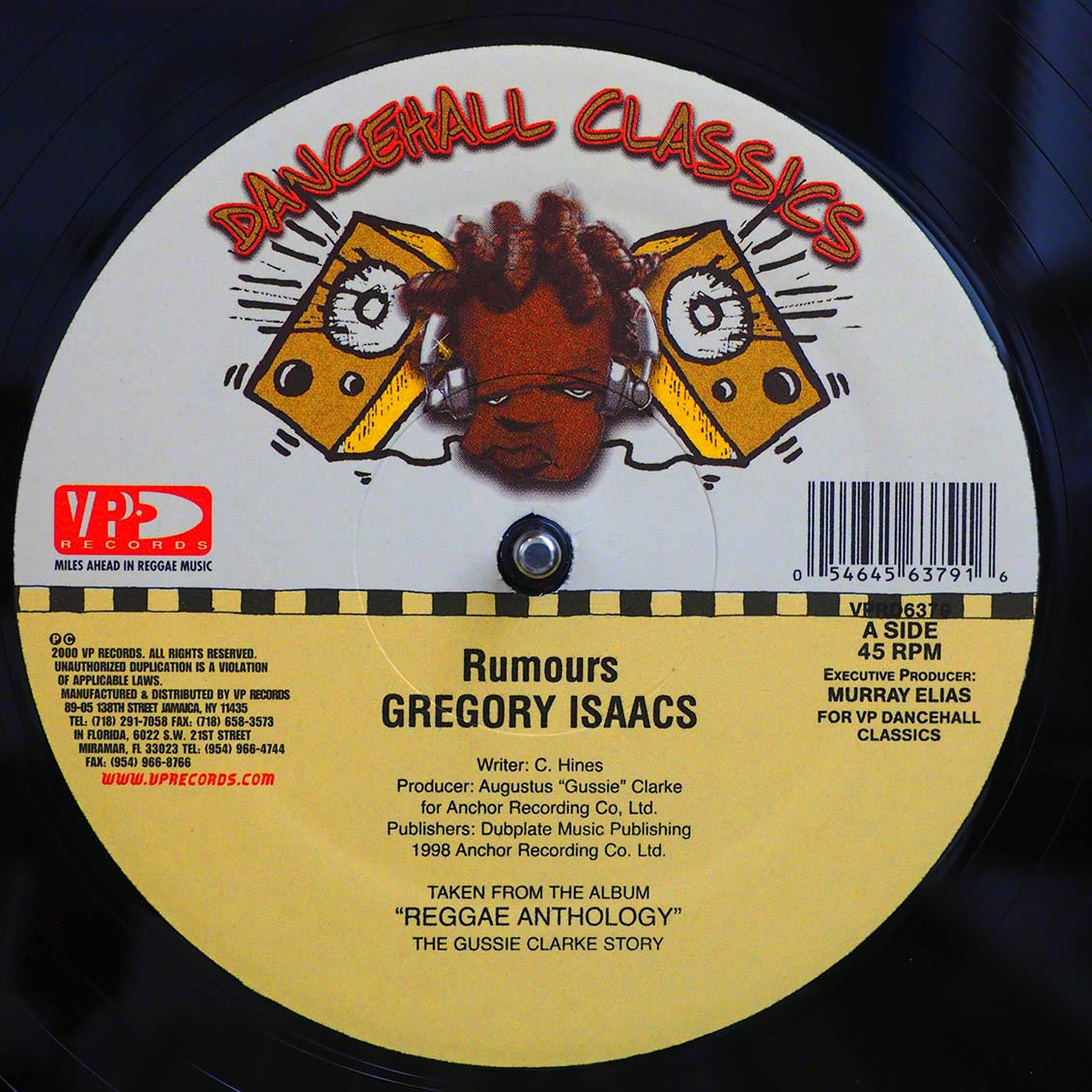 Gregory Isaacs - Rumours  /  Version (rhythm: "Telephone Love AKA Rumors") [New Vinyl Record 12" Single]