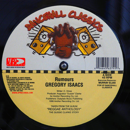 Gregory Isaacs - Rumours  /  Version (rhythm: "Telephone Love AKA Rumors") [New Vinyl Record 12" Single]