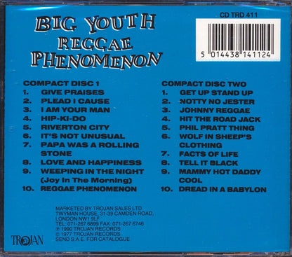 Big Youth - Reggae Phenomenon (20 tracks) (2xCD) [New CD]