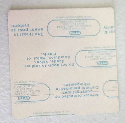 Peter Gabriel Secret World Tour 1994 Backstage Pass OTTO