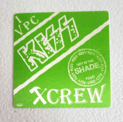 KISS Hot in the Shade Tour 1990 Backstage Pass OTTO
