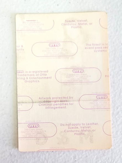 Travis Tritt From the Beginning M & G Tour 1995 Backstage Pass OTTO