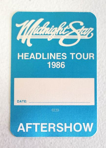 Midnight Star Headlines Tour 1986 Backstage Pass OTTO