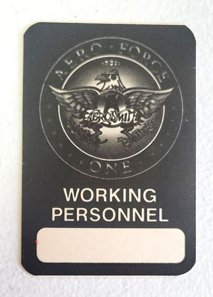 Aerosmith Aero Force One Tour 1986 Backstage Pass OTTO