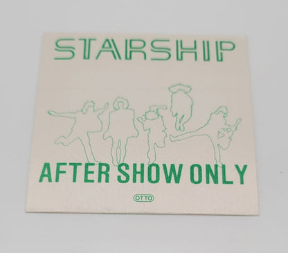Starship Tour 1986 Backstage Pass OTTO