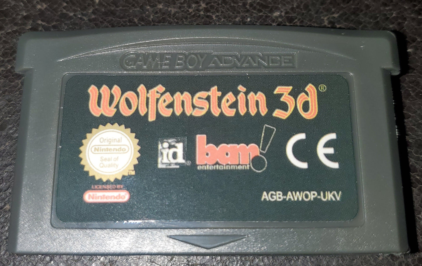 Wolfenstein 3D GBA Video Game Cartridge Game Boy Advance 2002