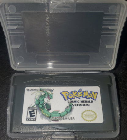 Pokemon Cosmic Emerald GBA ROM Hack Video Game Custom Gameboy Advance