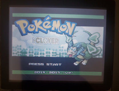 Pokemon Clover GBA ROM Hack Video Game V 1.3.3 Custom Gameboy Advance