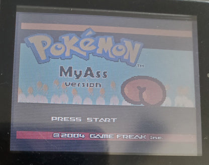 Pokemon My Ass GBA ROM Hack Video Game Custom Gameboy Advance