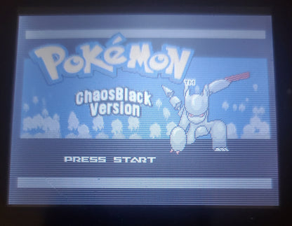 Pokemon Chaos Black GBA ROM Hack Video Game Custom Gameboy Advance