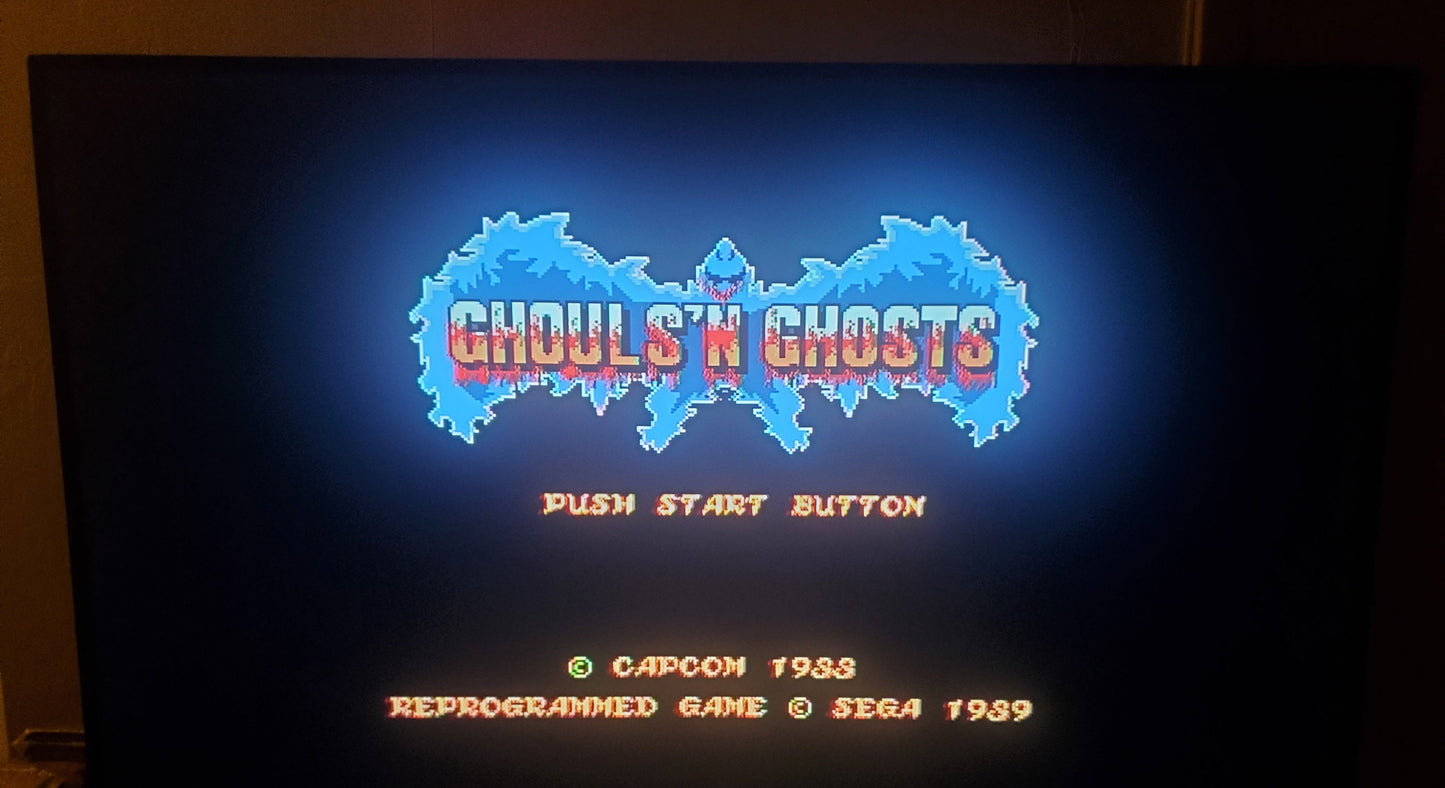 Ghouls 'N' Ghosts Sega Genesis Mega Drive Video Game Cartridge 1989