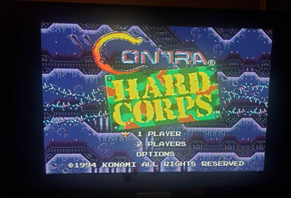 Contra Hard Corps Sega Genesis Mega Drive Video Game Cartridge 1994