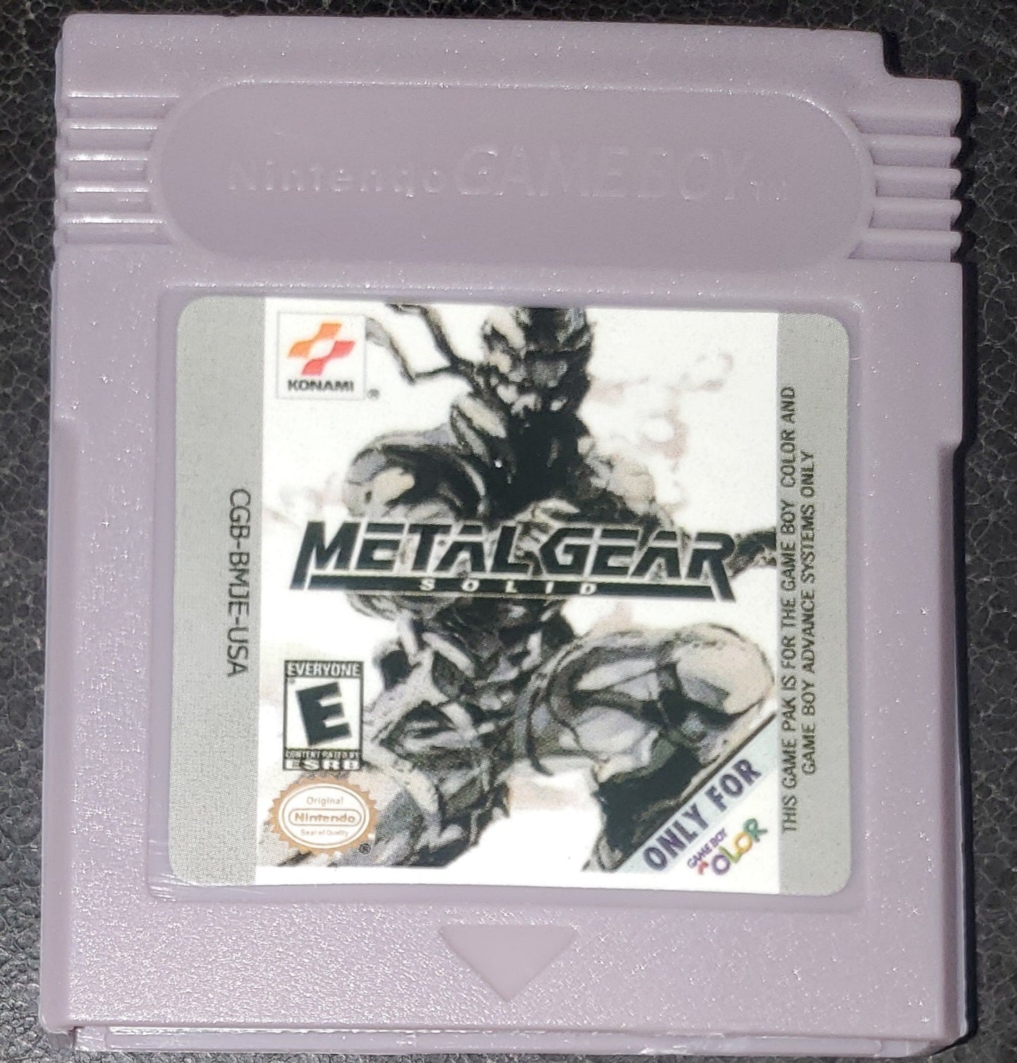 Metal Gear Solid GBC Video Game Catridge Gameboy Color 2000