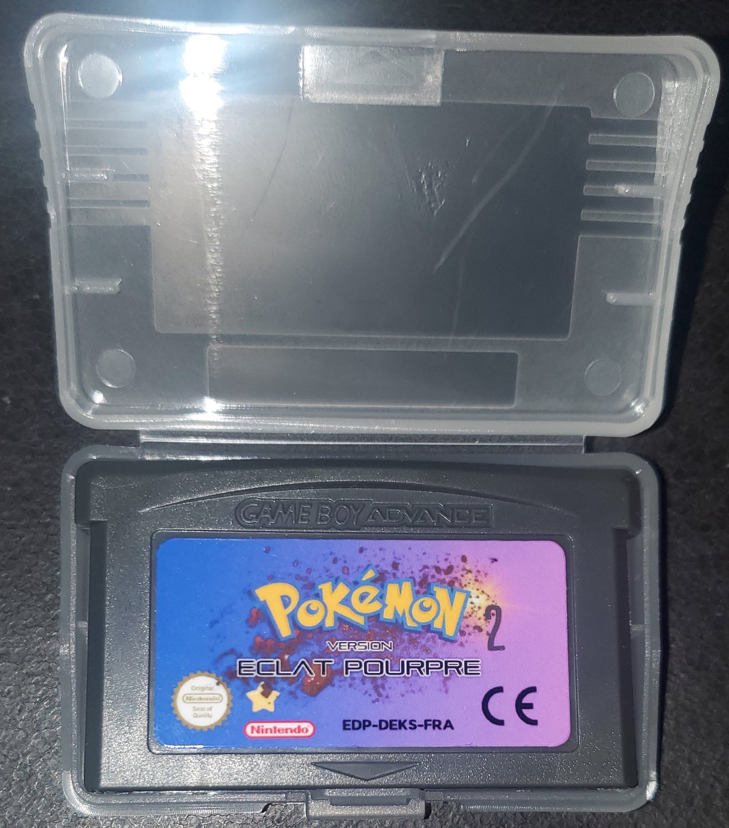 Pokemon Eclat Pourpe GBA ROM Hack Video Game Gameboy Advance French