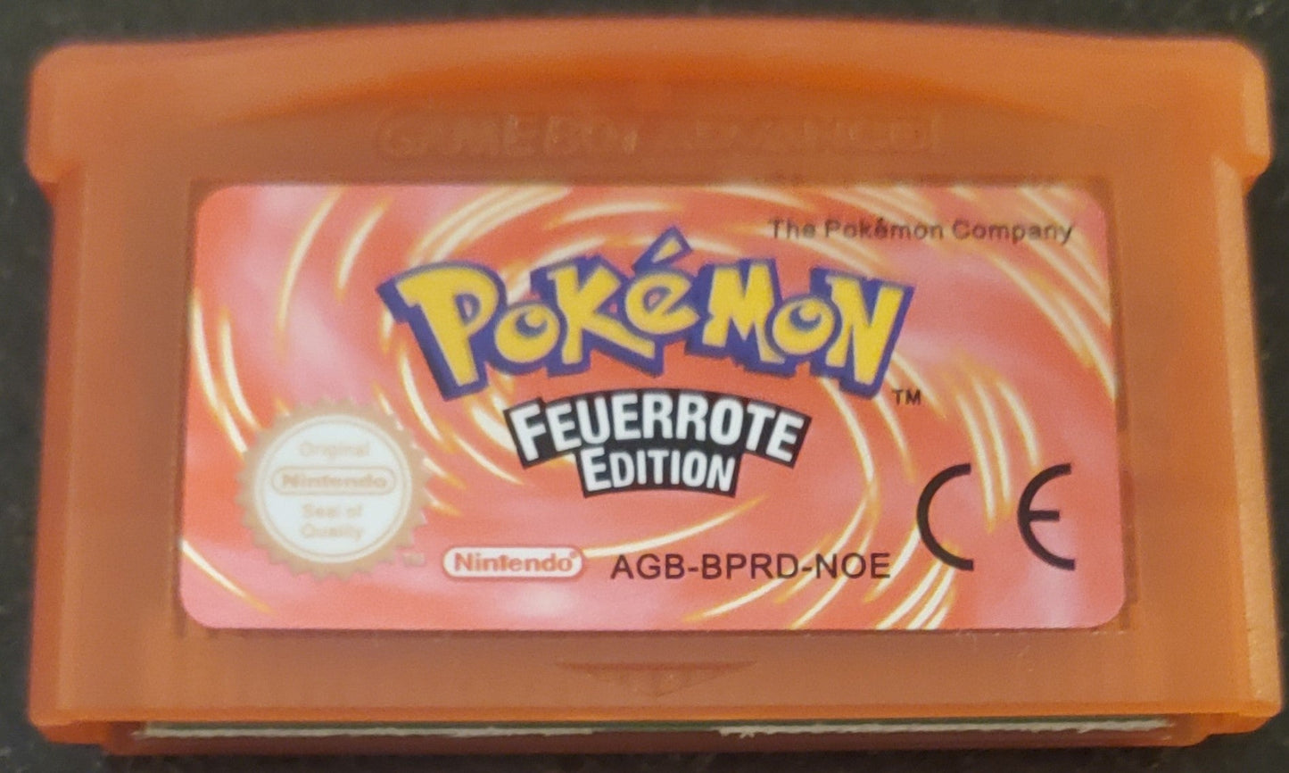 Pokemon Emerald FireRed Ruby Sapphire GBA Video Game French German