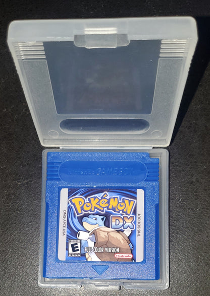 Pokemon Blue DX GBC Video Game Cartridge Gameboy Color ROM Hack