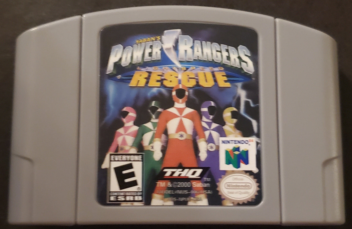 Power Rangers Lightspeed Rescue N64 Nintendo 64 Video Game 2000