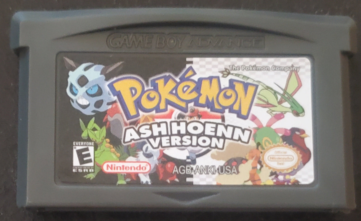 Pokemon Ash Hoenn GBA Video Game Rare GameBoy Advance Custom ROM
